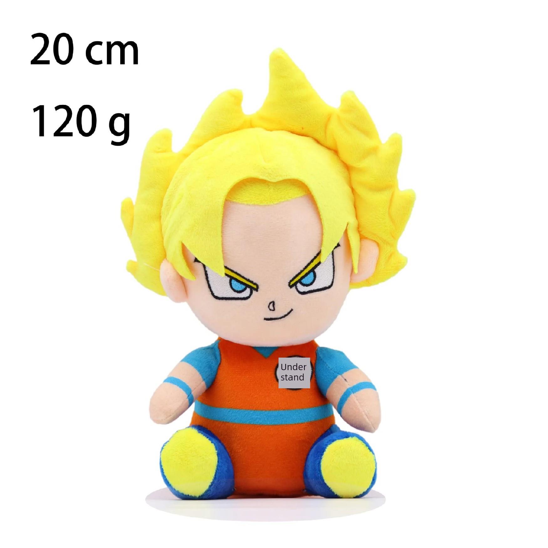 20cm DragonBall Japan Anime Plush Toys Super Saiyan Goku Veg