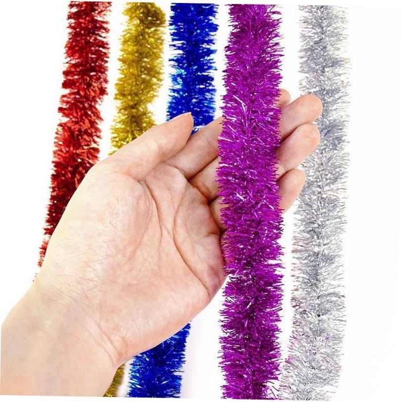 230cm Foil Tinsel Ribbon Garland for Christmas Decoration Xm