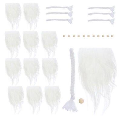 Decorate Pre-cut Dwarf Beard Dreses Santa Claus Costume