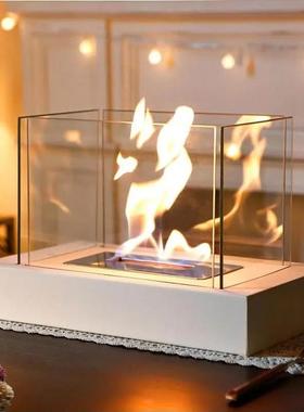 Indoor desktop small alcohol fireplace室内桌面小型酒精壁炉