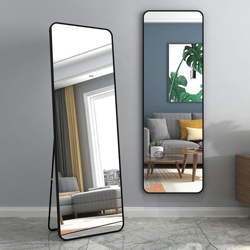 metal frame rack full-body mirror wall mirrow Bedroom mirror