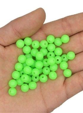 375Pcs/Set Fishing Beads Night Glow Fishing Soft Beads Glow