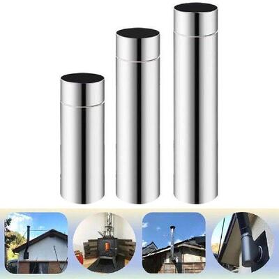 20cm/30cm/40cm Stove Pipe Chimney Flue Liner Rigid Multi