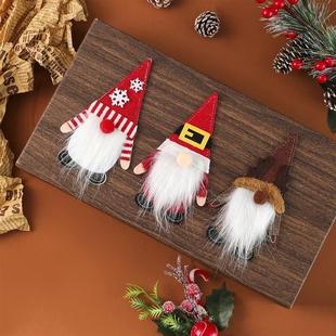 Faceless Holder Santa Christmas Decor Felt Table Utensil