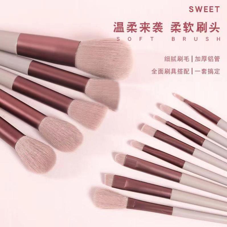 13pcs Makeup Brush Set Beauty Powder Super Soft Blush Brush