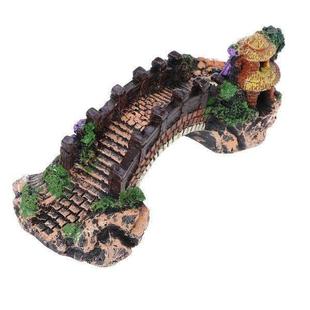 Decoration Bridge for Fish Aquarium Resin Tank Rockery