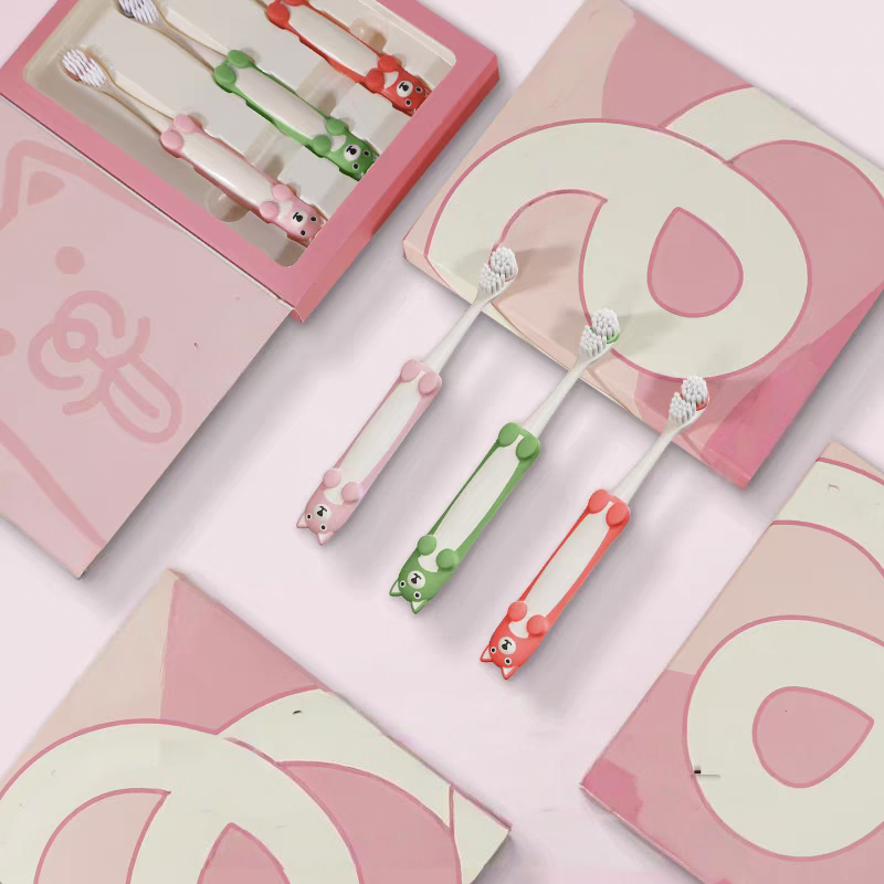 【3/5支礼盒装】宝宝儿童卡通牙刷头软毛牙刷护牙龈男女孩26新款
