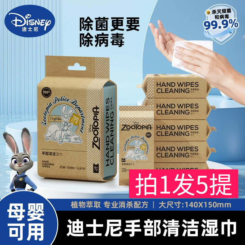 25新款手部专用清洁杀菌湿巾草本抗菌湿巾母婴品质0酒精便捷小包