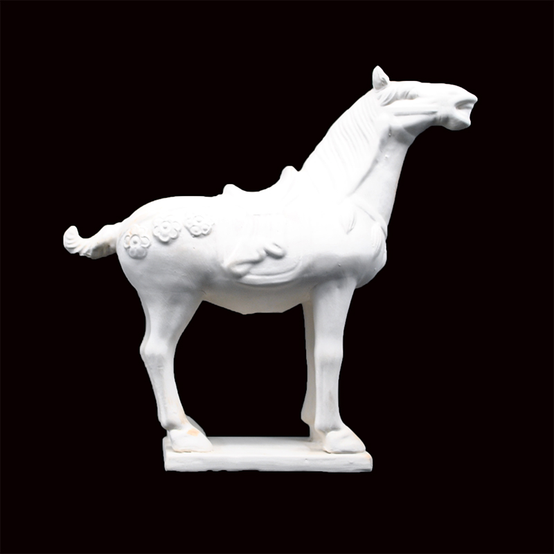 仿古陶瓷器唐马石膏模具手工定制素白坯注浆泥浆素坯雕塑陶艺彩绘