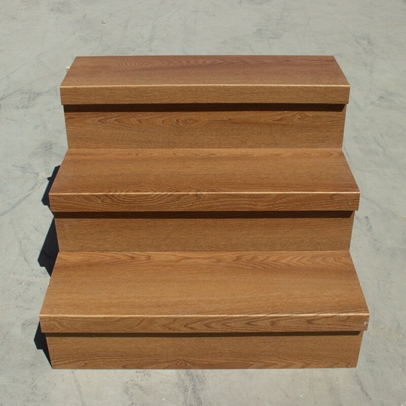 石塑楼梯踏步板石塑楼梯防水防潮踏步板spc防火石晶楼梯耐磨防滑