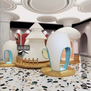 大型镂空蘑菇树屋模型雕塑亲子乐园游乐设施幼儿园校园仿真房子