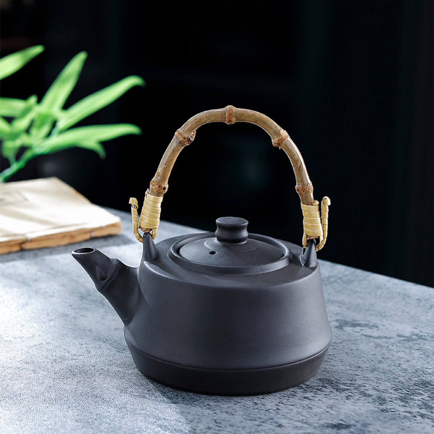 围炉煮茶茶壶家用室内大容量碳烤壶电陶炉陶瓷煮茶壶户外煮水壶