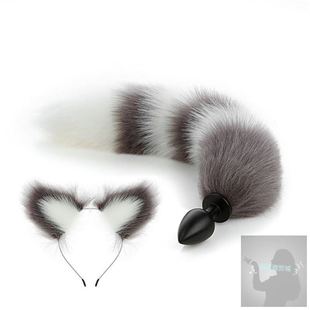 猫尾巴插件cosplay情侣款萝莉可穿戴拆卸可爱狐狸尾巴猫尾巴女友