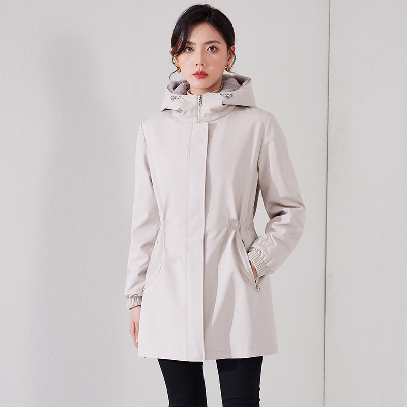 显瘦派克服女短款2025新款獭兔毛内胆可拆卸尼克服女皮草大衣外套