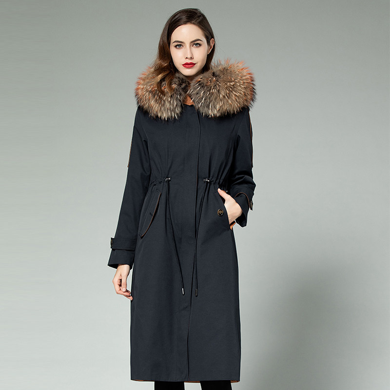 2025新款派克服女整獭兔内胆可拆卸中长款尼克服女皮毛一体冬皮草,女装/女士精品,派克服,淘宝优惠券,粉丝福利购,淘宝优惠卷