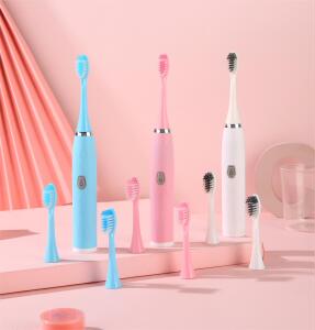 电动牙刷学生情侣牙刷软毛防水震动声波式成人干电池款牙刷礼品