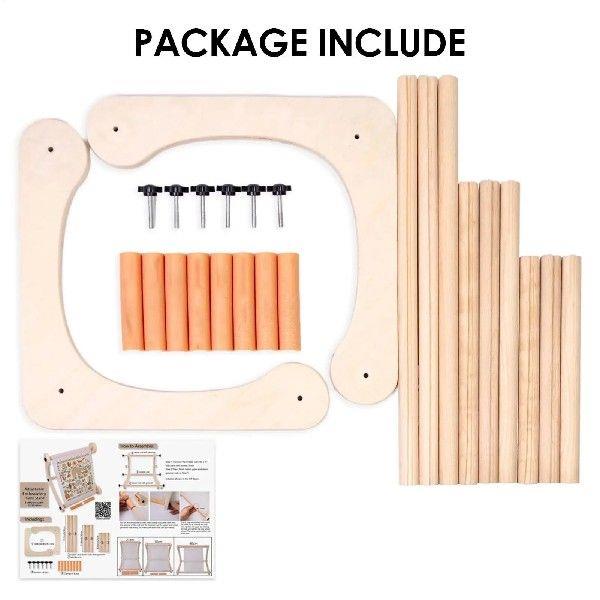 Embroidery Stand Embroidery Scroll Frame Adjustable Wooden