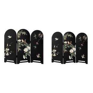 Oriental Gift Room Folding for Screen Divider Shelf Desktop