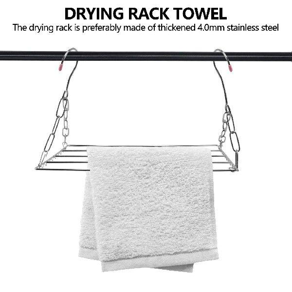 Multifunctional Clothes Drying Rack, Stainless Steel