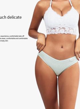 Women Cotton Underwear Ladies Mid Rise Briefs Comfy Panties