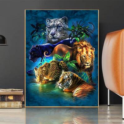 5D Animal Diamond Painting Diy Full Drill Home Decoration
