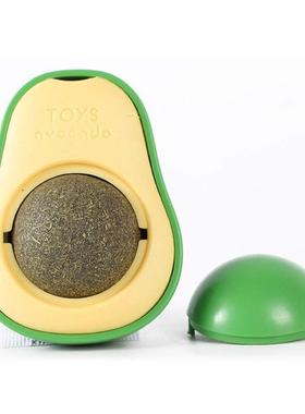 Cat Licking Toy Natural Catnip Wall stickup avocado style in