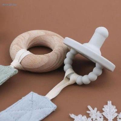 5pcs Infant Pacifier Clips Soft Cotton Soother Holder