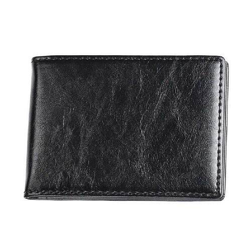 ID Folder Black Leisure Wallet Multifunction Document