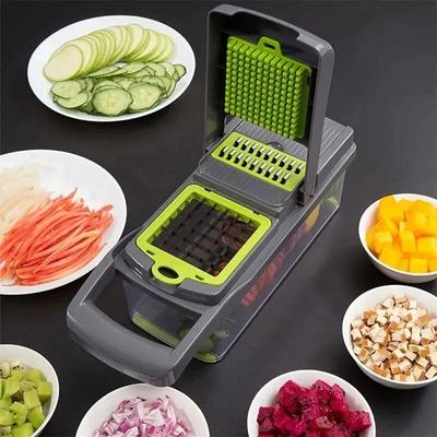 16pcs/Set Vegetable Chopper Onion Chopper Handle Food Grate