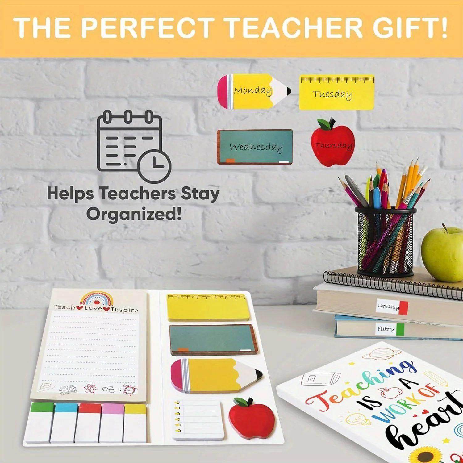 1 Pc Teacher Sticky Notes Set - Teaching Supplies Shaped Sti