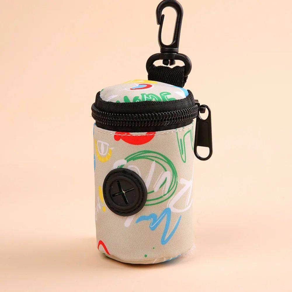 Hangable Dog Poop Bag Dispenser Zipper Dogs Walking Accessor