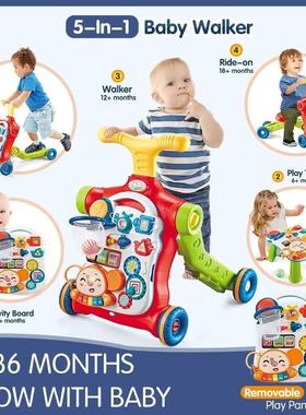 Baby Walker 5 in 1 Sit-to-Stand Learning Scooter Balance Bik