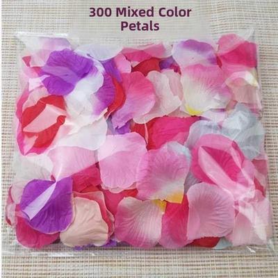 Rose petals wedding flower simulation scattering flowers花瓣