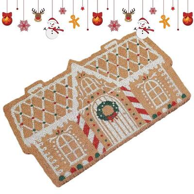 Front Door Mat Christmas Gingerbread House Doormat Gingerbre