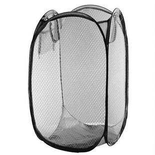 Pop Easy Foldable Mesh Baskets Open Cloth Laundry