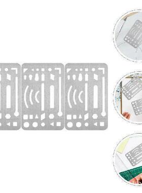 3 Pcs Stainless Erasing Shield Steel Wipe Pictures Eraser