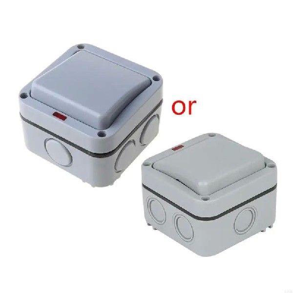 63HF MP12 Waterproof Outdoor Press Single Gang Socket