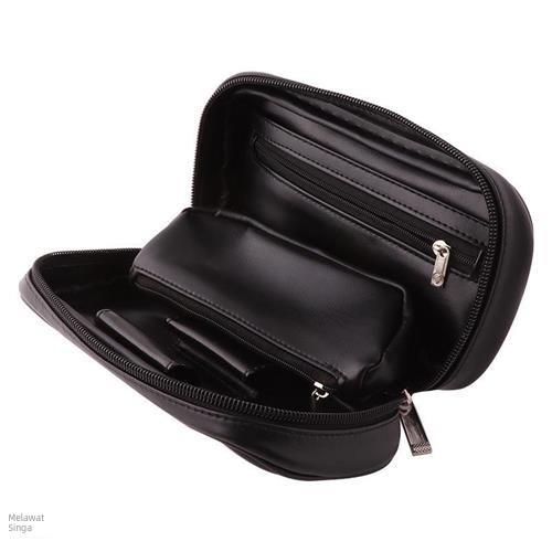 TOBACCO SMOKING PIPE BAG SOFT PU LEATHER SMELL PROOF PORTABL
