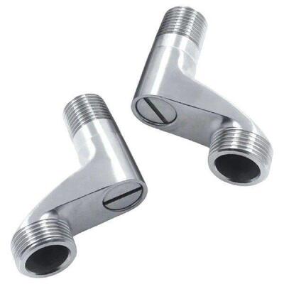 2pcs Angle Valve Shower Faucet Curved Foot Fittings Pipe