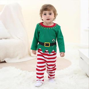 Costume Green Boys Christmas Toddler Elf Set Baby Clothing