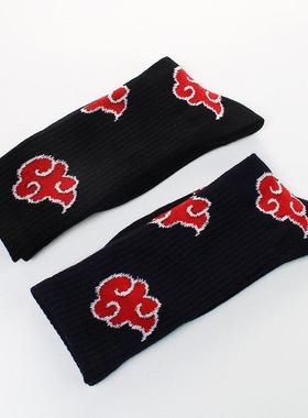 Japan Akatsuki Socks Pure Cotton Fire Cloud Animation Surrou