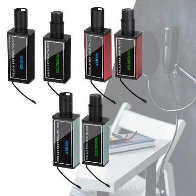 Microphone System Transmitter Receiver UHF Band XLR Mic