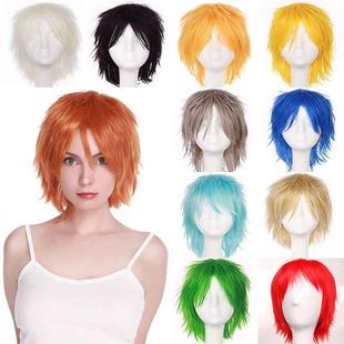 Cosplay White Red BENIHAIR Blue Wig Green Pink Synthetic