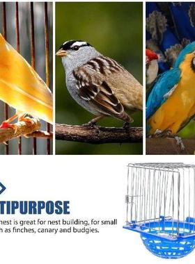 Bird Nest Hatching Holder Seeds Cage Canary Nesting Bowl
