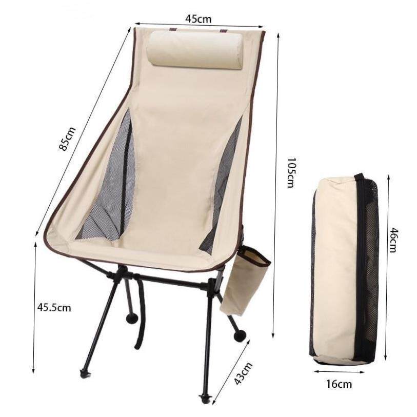 Ultralight Folding Moon Chairs Outdoor Camping Chair Removab