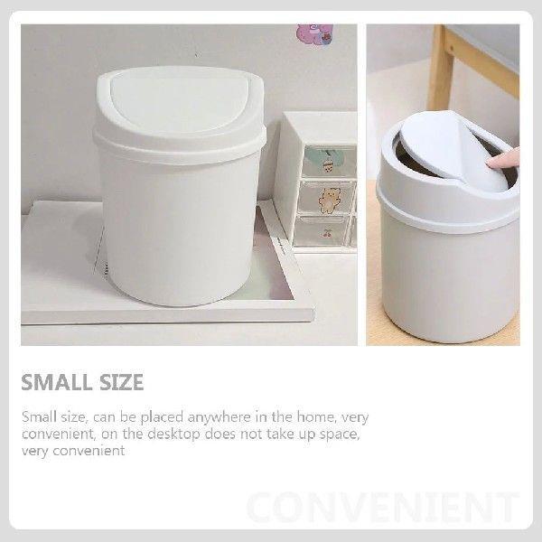 2 Pcs Garbage Can Trash Storage Bins Desktop Office
