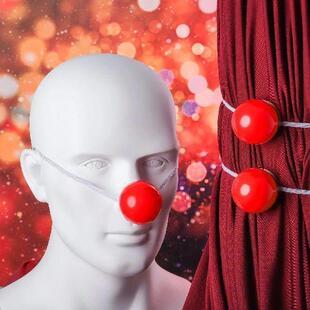 5 Pcs Red Clown Nose Noses Light up Party Decor Prop