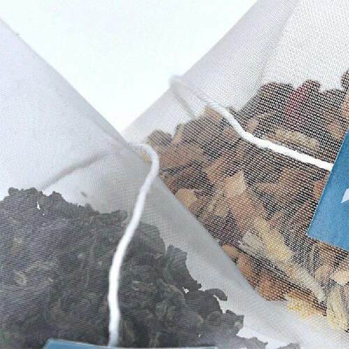 100 Pieces Disposable Empty Tea Bag Nylon Fold Close Heat