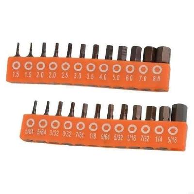 12/24Pcs 25mm Screwdriver Bit 1/4 Inch Hexagonal Shank