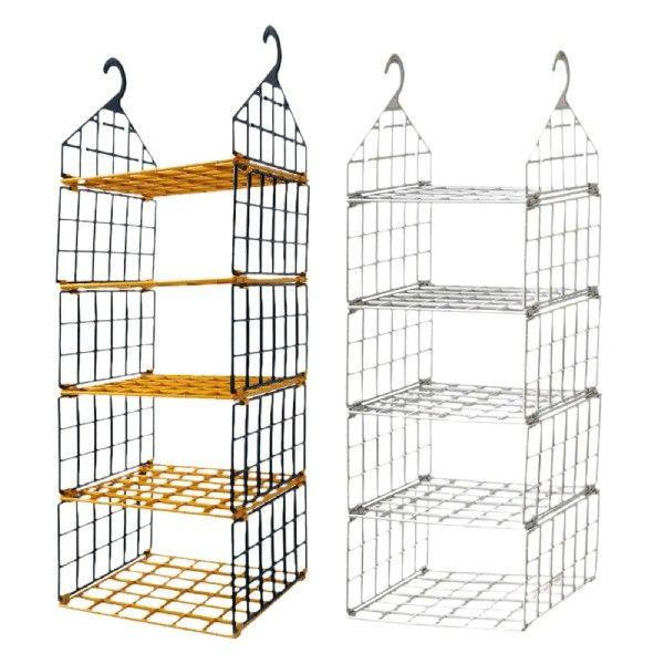Closet Hanging Organizer Storage Basket Space Saving